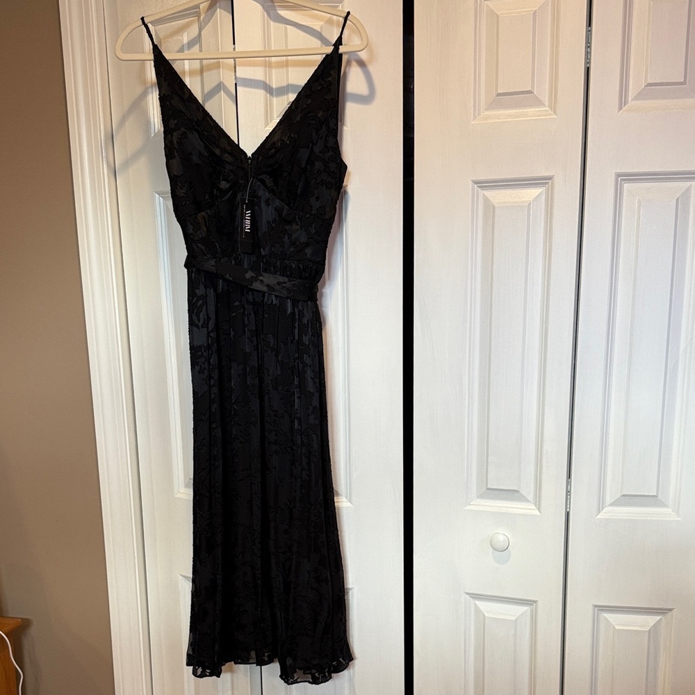 White House Black Market Black Midi Dress